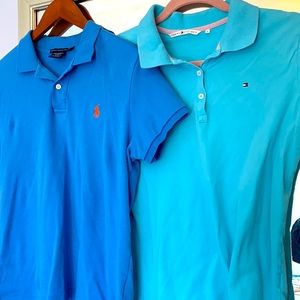 Ralph Lauren and Tommy Hilfiger polo shirts